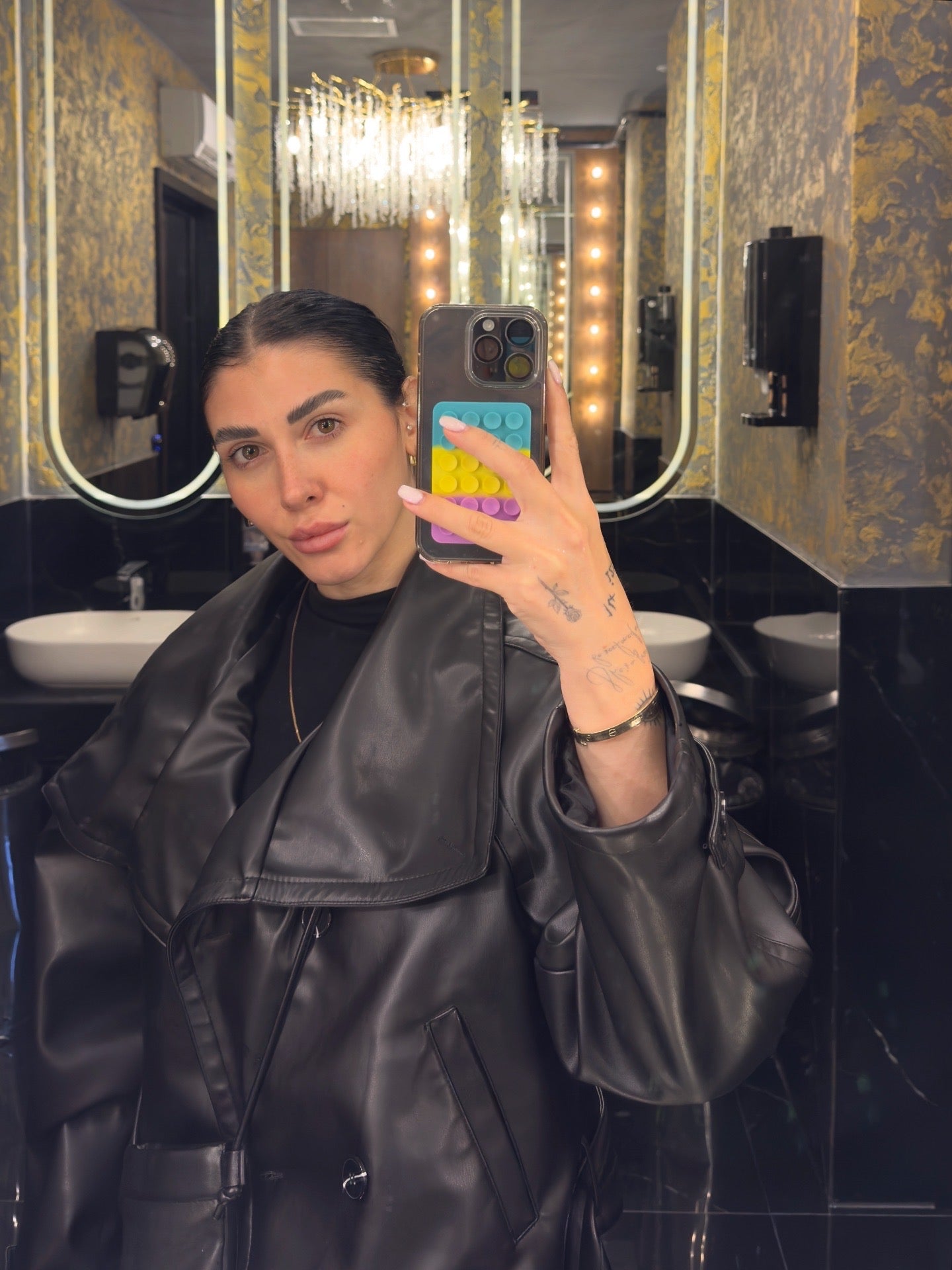 CO288 SİYAH DERİ CEKET