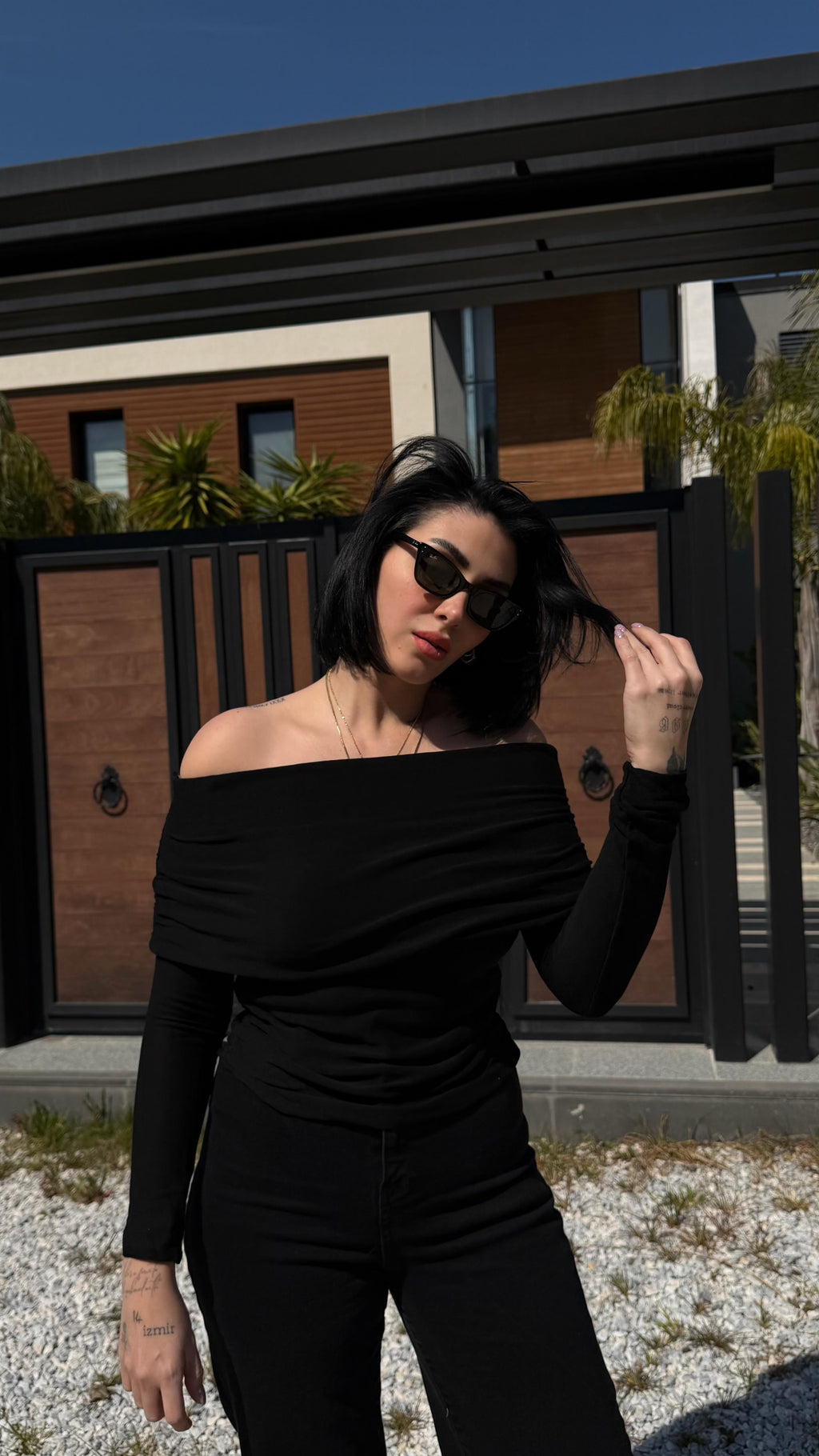 CO356 KAYIK YAKA BLUZ