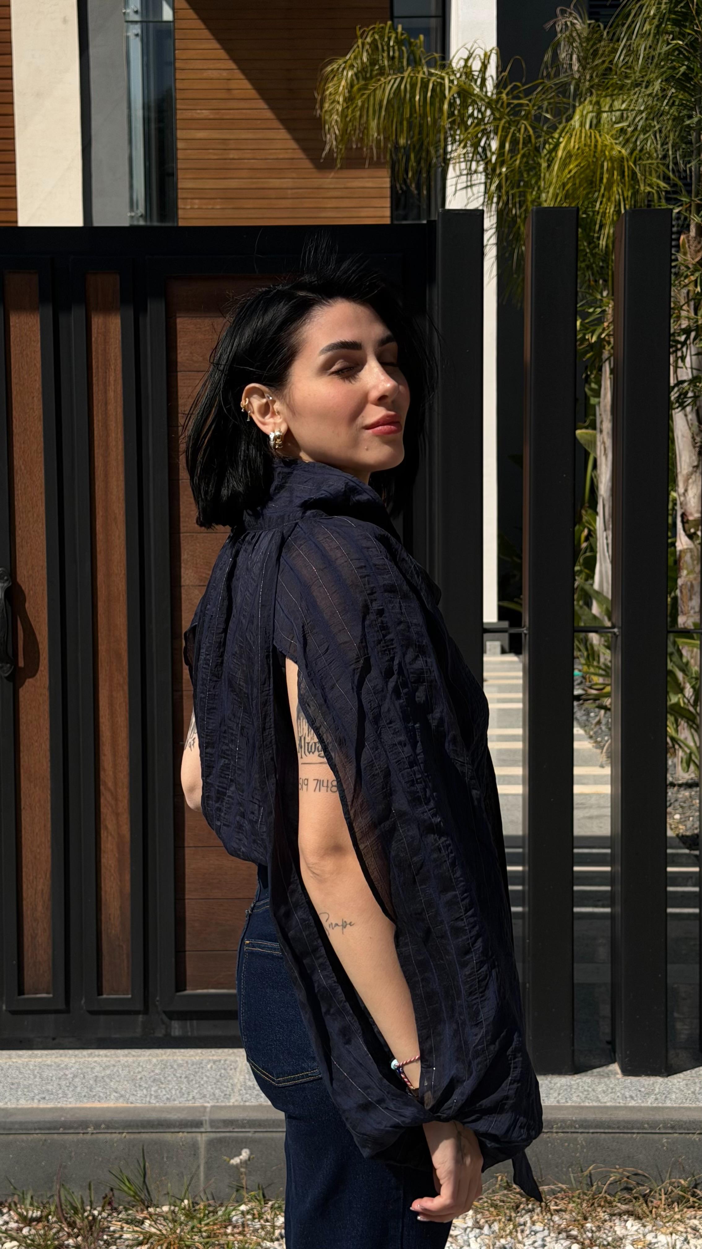 CO360 KOL DETAYLI GÖMLEK