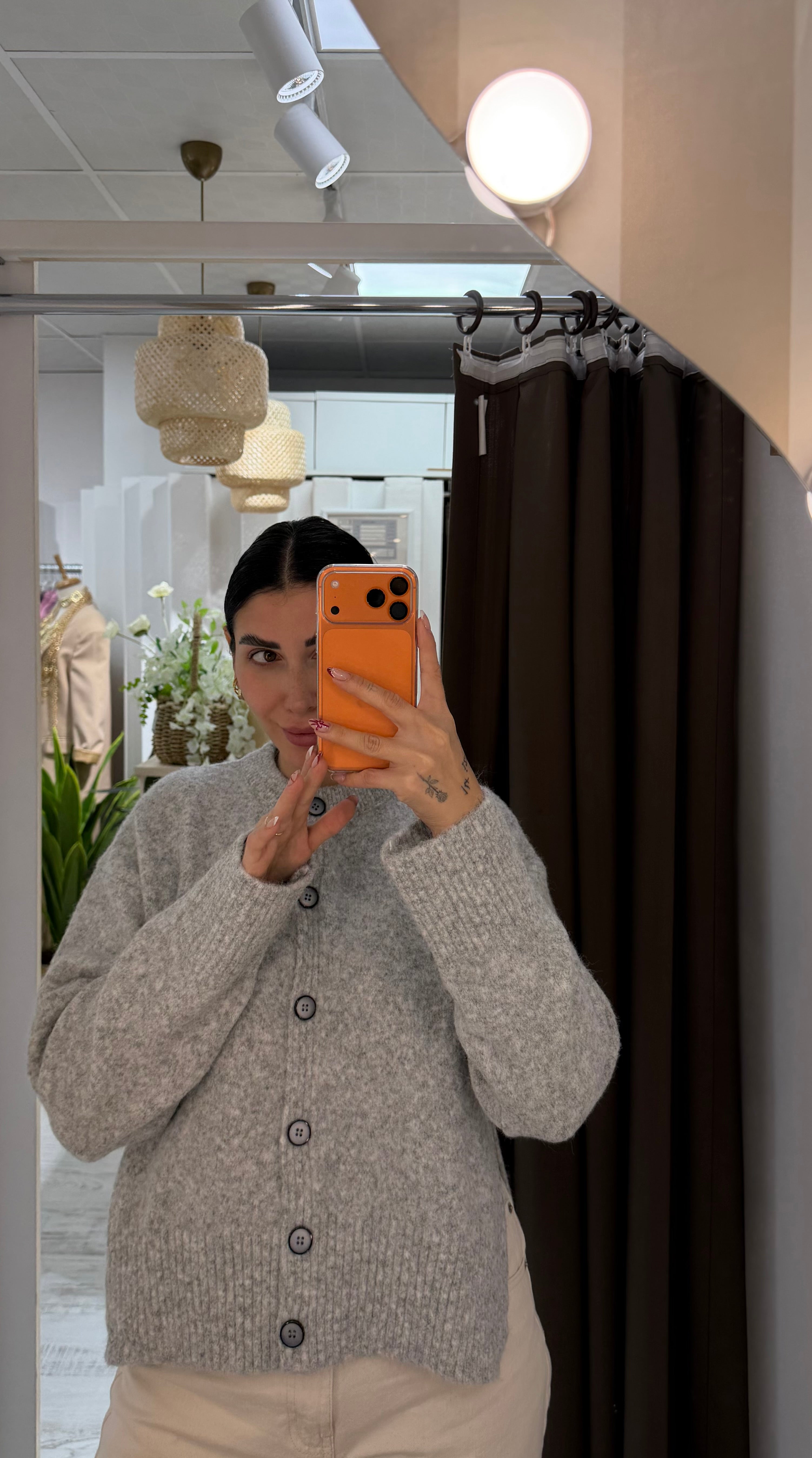 CO347 GRİ YIRTMAÇLI HIRKA