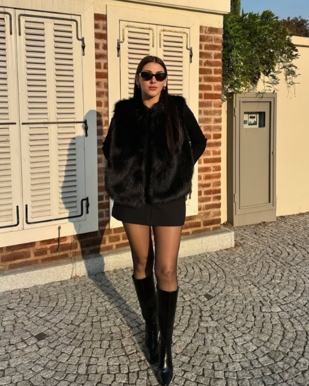 CO141 SİYAH SUNİ KÜRK YELEK