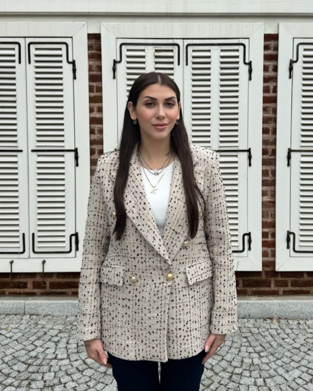 CO145 ETNİK DESEN BLAZER CEKET