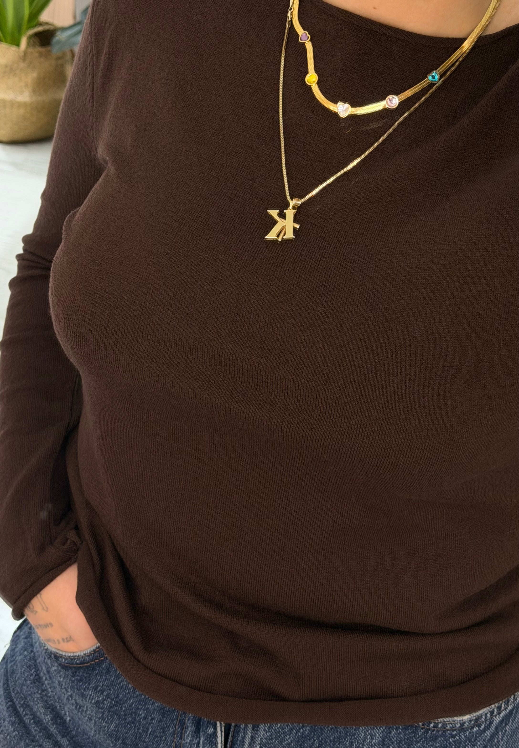 CO335 KAHVE MUADİL İNCE KAZAK