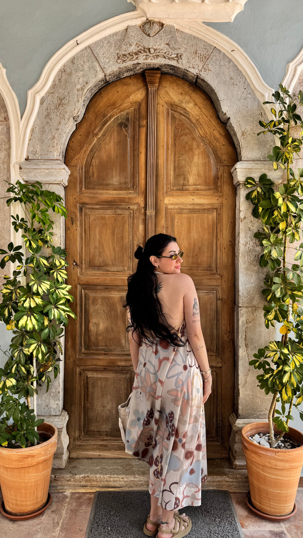 CO004 KETEN DESENLİ ELBİSE