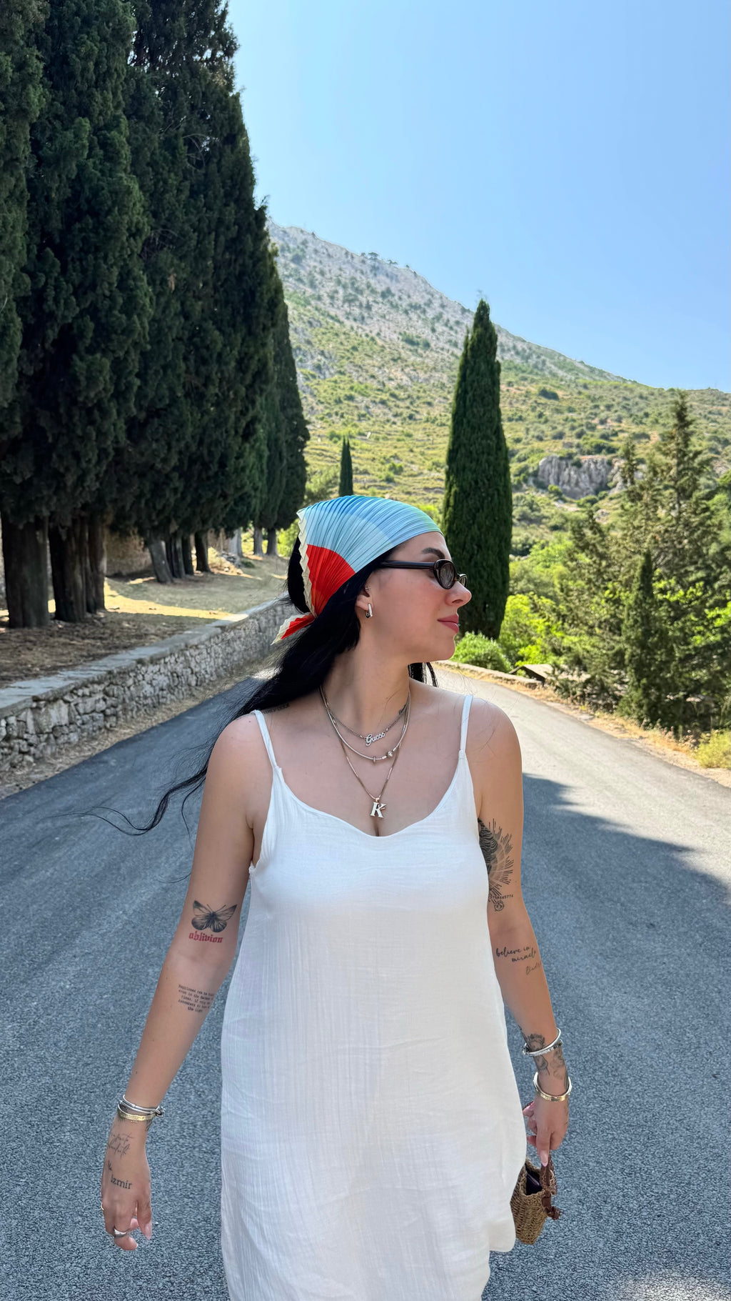 CO005 BEYAZ KETEN ELBİSE