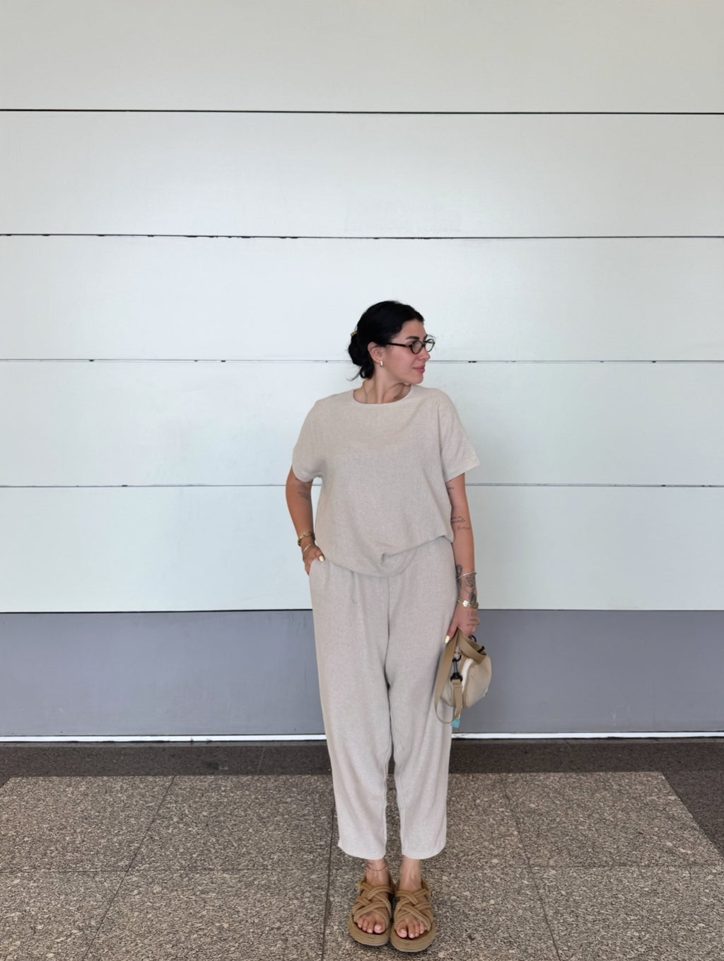 CO255 %100 KETEN NUDE TAKIM