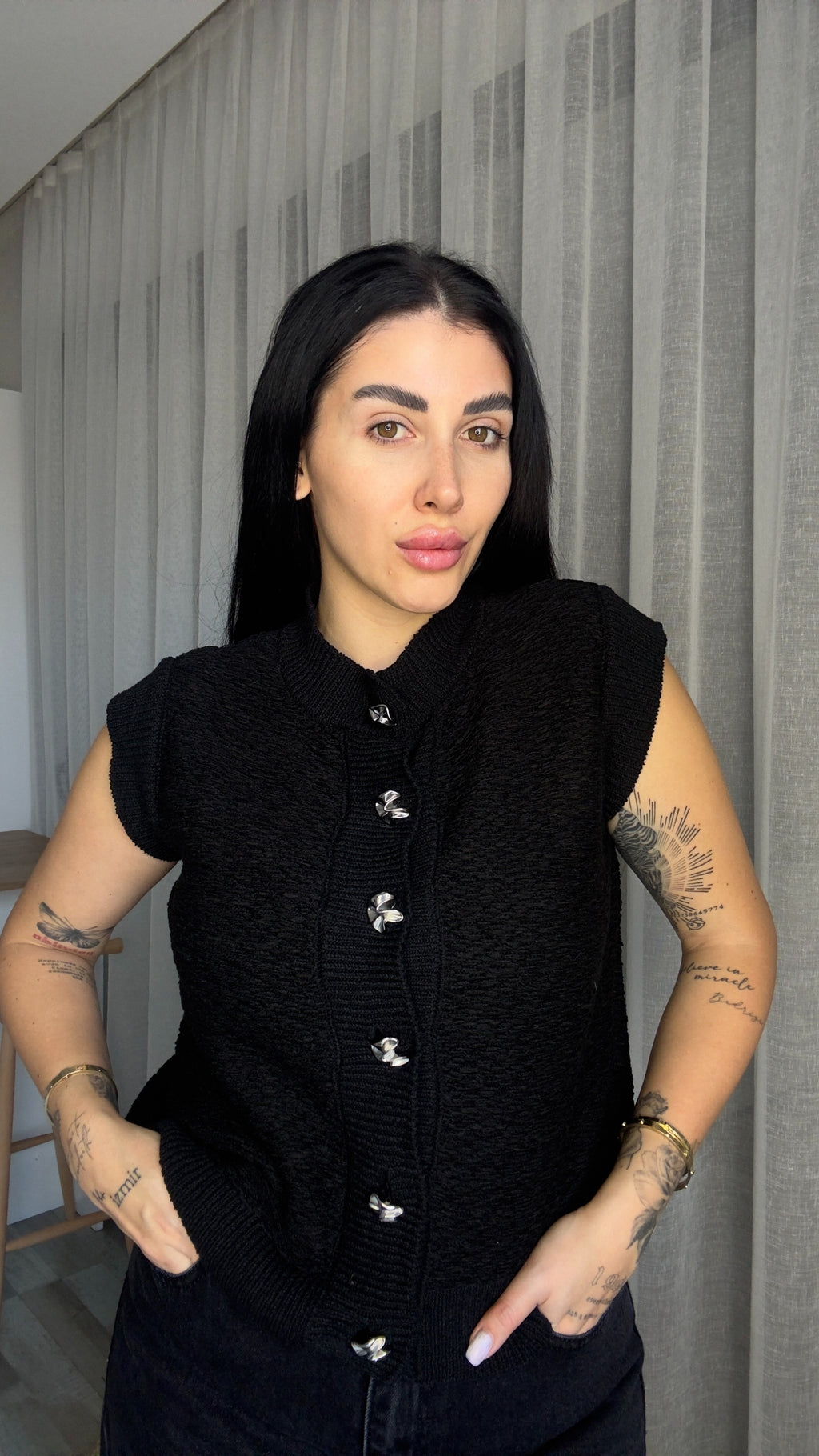 CO290 DÜĞMELİ SÜVETER