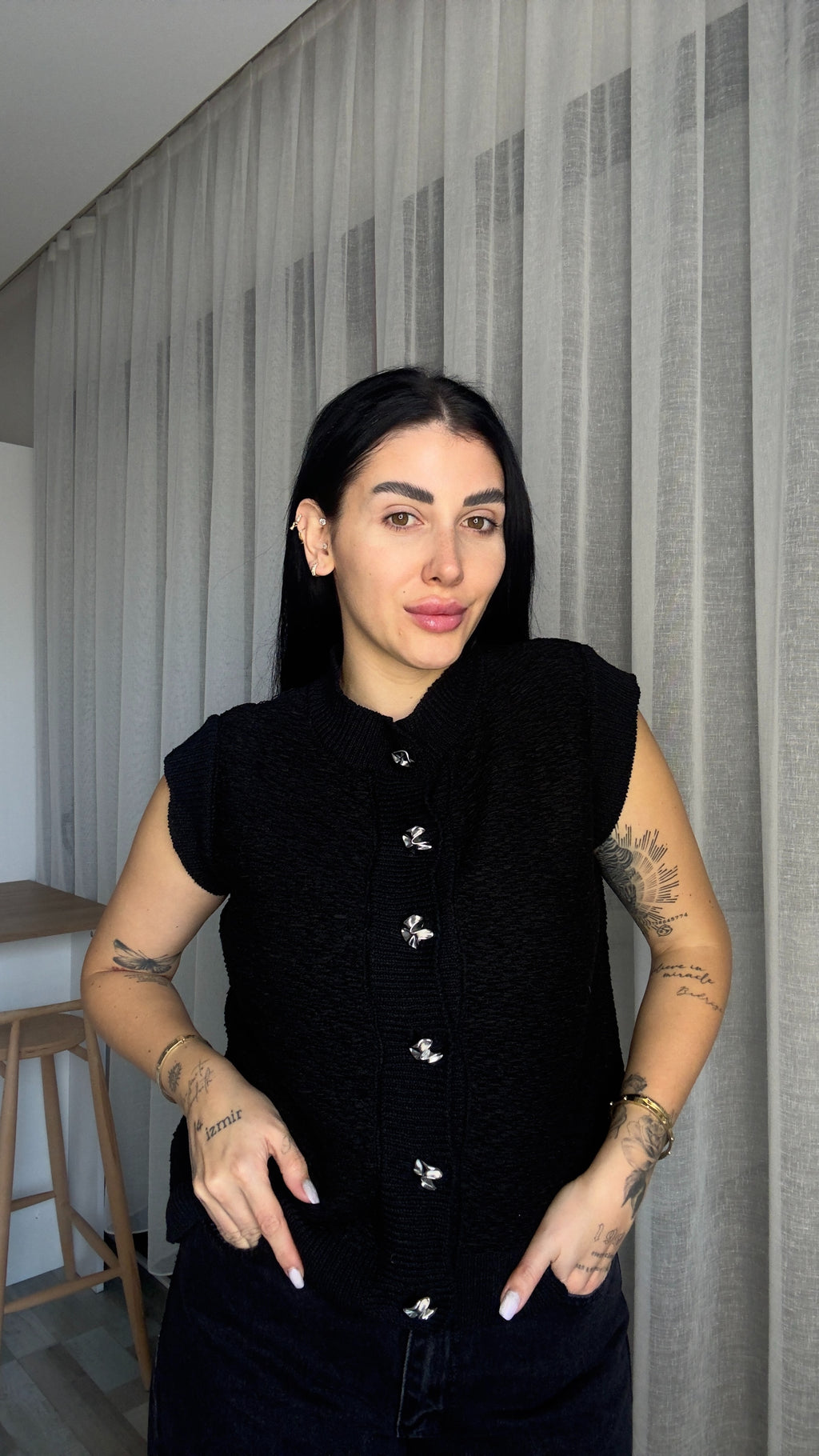 CO290 DÜĞMELİ SÜVETER