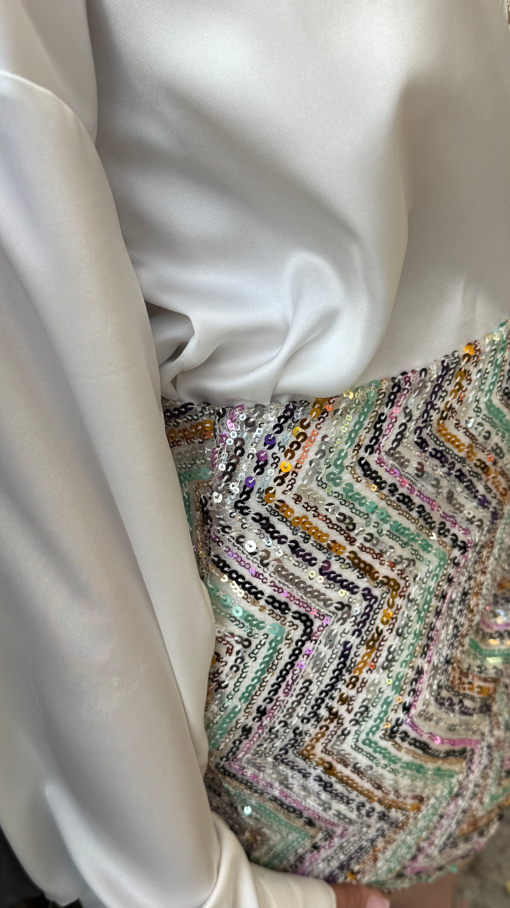 CO291 RENKLİ PAYET ETEK