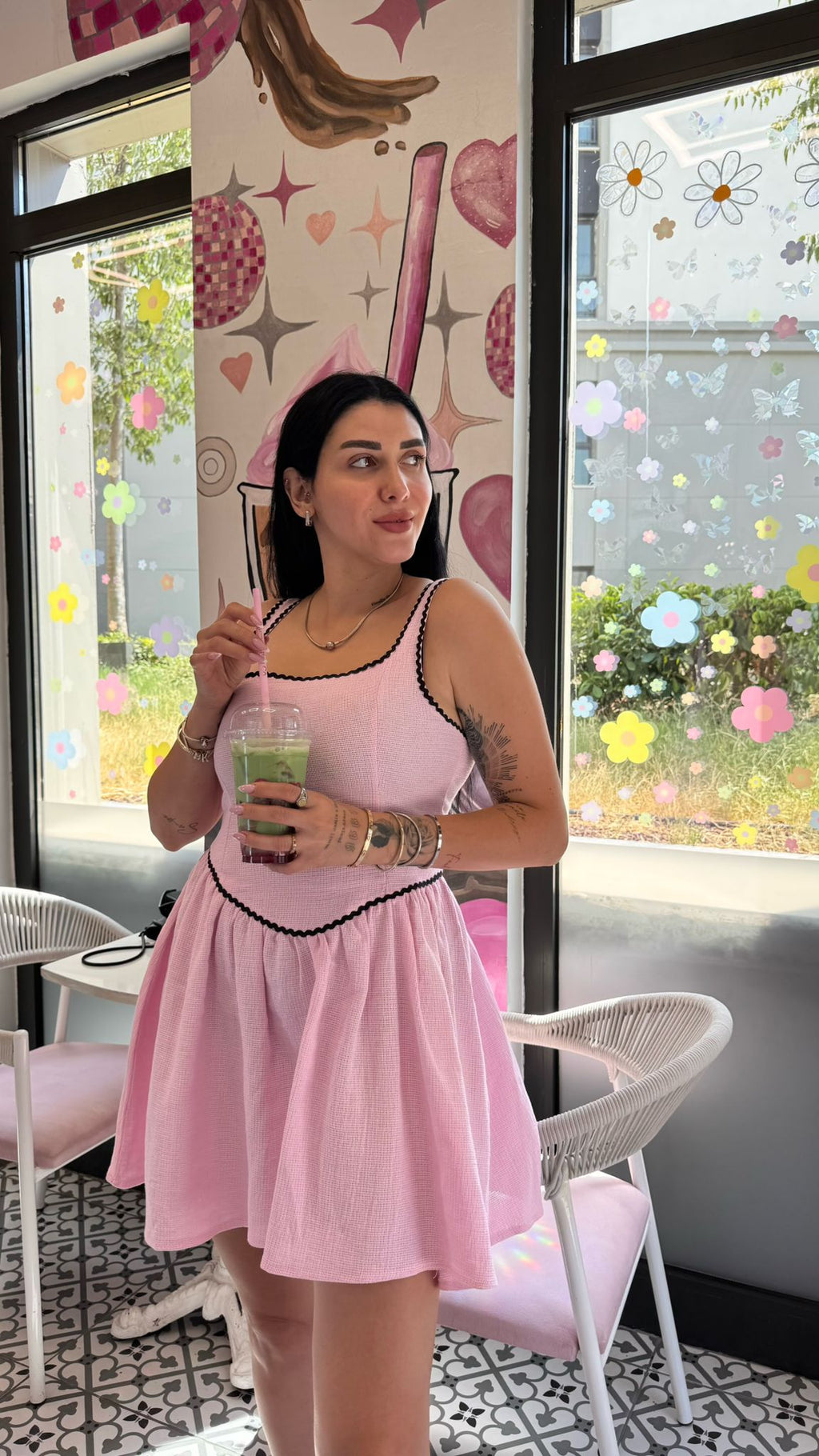 CO251 BARBIE KETEN ELBİSE