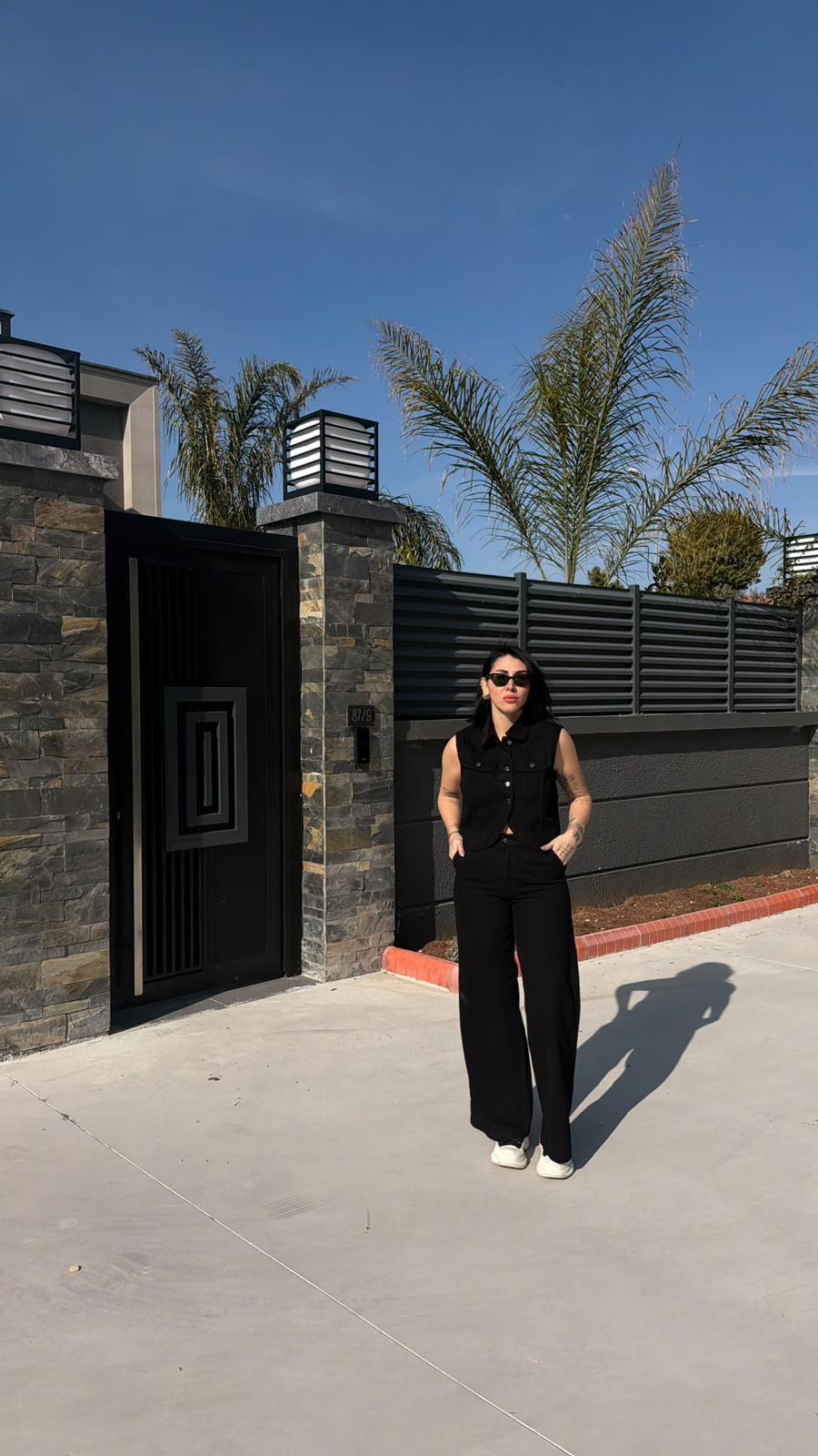 CO370 SİYAH DENIM TAKIM