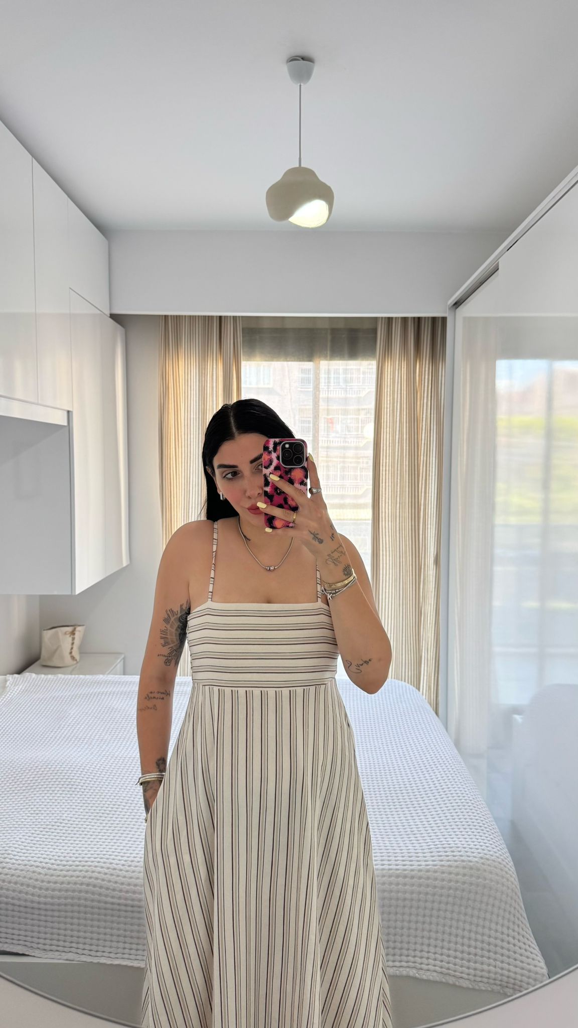 CO252 KETEN MAXİ ELBİSE